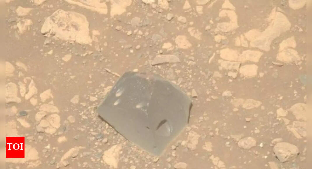 Alien remains? Nasa's Perseverance rover spots skull-shaped structure on Mars
