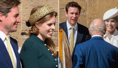 Princess Beatrice and Princess Eugenie curtsy to King Charles amid his feud with Prince Andrew