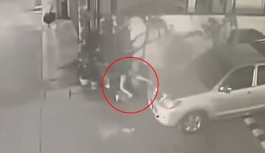 Horror moment woman gives birth behind a car during street festival before leaving newborn to die as she parties on