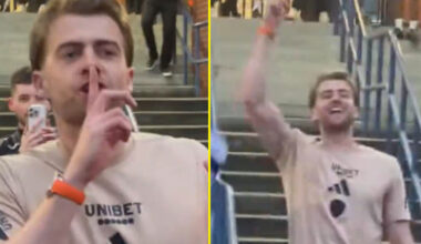 Footage shows Leeds forward Patrick Bamford lead fans in abusive chant about Sheffield United boss Chris Wilder