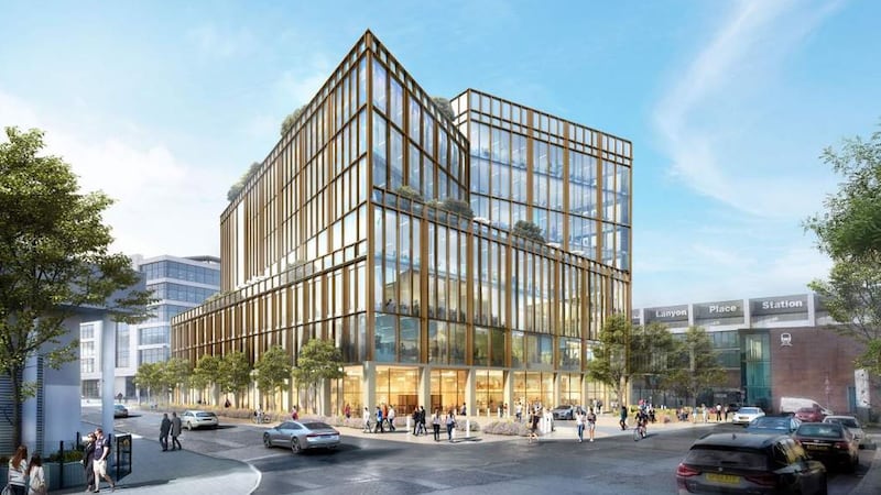 Translink submit plans for £36m office building on Lanyon Place Train Station car park