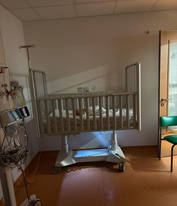 A baby in Bristol Royal Hospital for Children