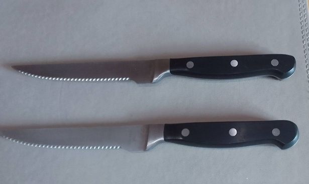 The two knives that Mark Harris said he carried through airport security