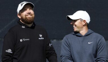 Rory McIlroy admits Shane Lowry light barb after 'being carried' in first golf appearance since Masters win