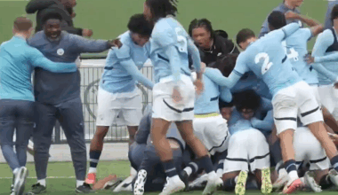 Kolo Toure leads pile-on as Man City secure another title to break Manchester United hearts