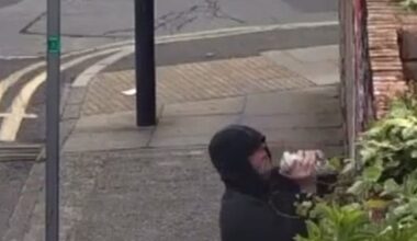 Mural celebrating Liverpool FC title win vandalised by hooded man