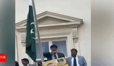 Met Police are investigating Pak diplomat's throat-slitting gesture directed at Indian-origin protesters in London