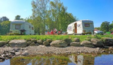 The award-winning riverside campsite less than two hours from Greater Manchester