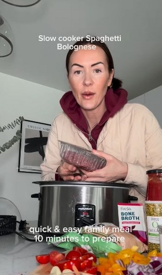 Daisy cooking in the kitchen