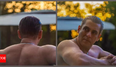 Amid re-release of 'Andaz Apna Apna', Salman Khan flaunts ripped body in shirtless pool photos' captions it 'Eelo Ji Sanam Hum Aa Gaye' |