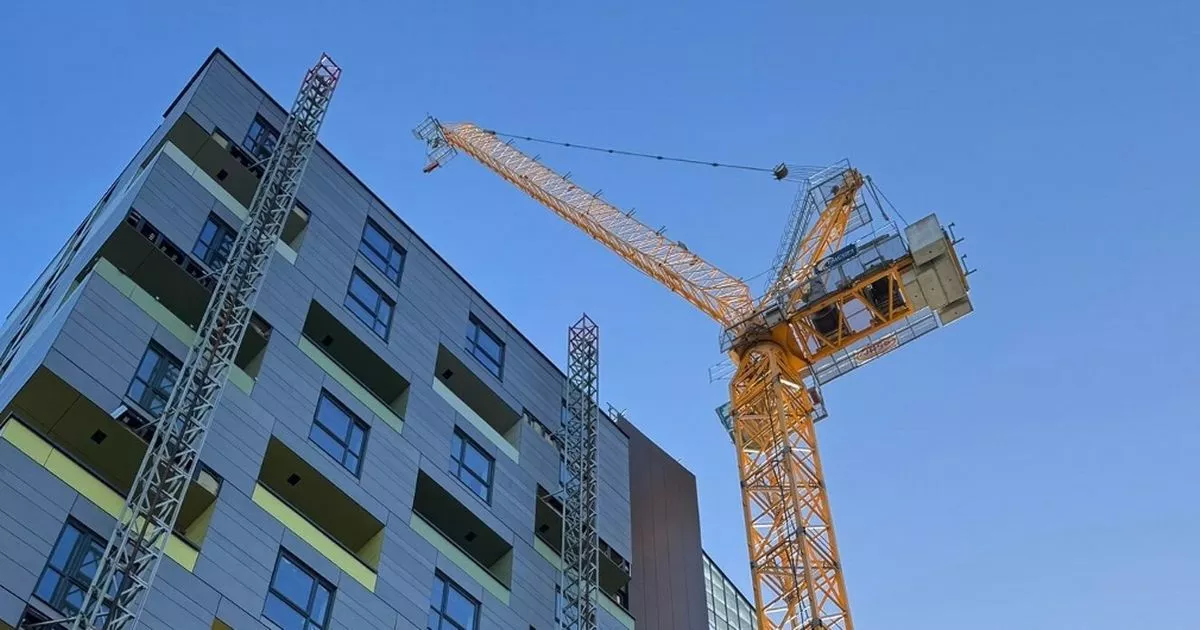Stunning view from top of Swansea's newest skyscraper taking shape in city