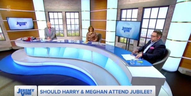 A picture of Cristo as part of the panel on The Jeremy Vine Show