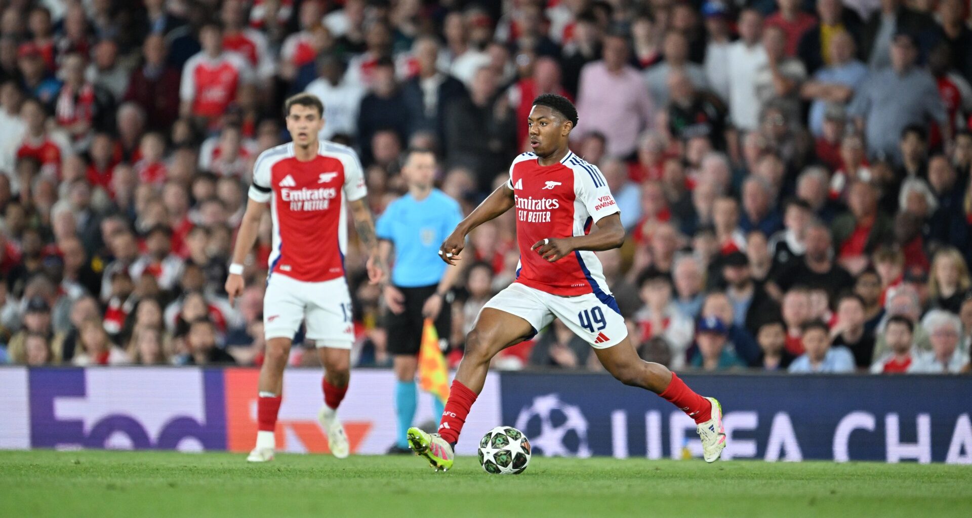 Myles Lewis-Skelly makes instant Champions League history for Arsenal but it lasts just 91 minutes