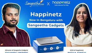 Happinetz Partners with Sangeetha Gadgets to Bring Safe Internet for Kids Boxes to Bengaluru Homes
