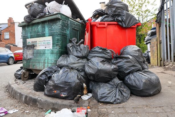 Families in Birmingham have been warned the build-up of rubbish will attract vermin