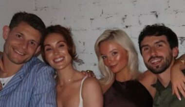James Tarkowski supported as he's spotted with Coronation Street star