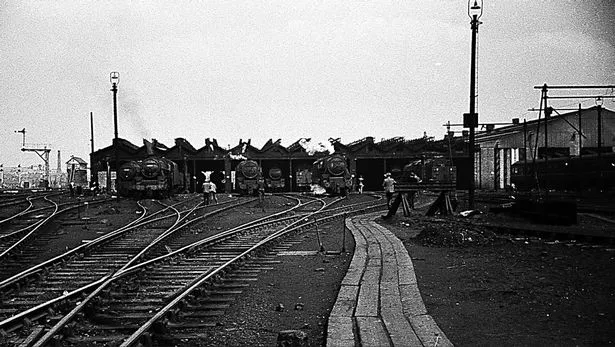 Newton Heath depot in the 1940s.