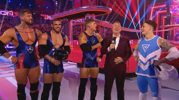 Zack George, known as Gladiator star Steel (second to the left)