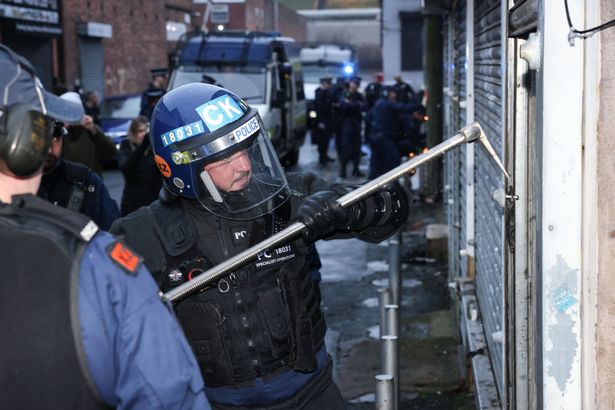 Police have closed down more than 200 shops in the area