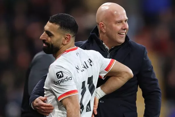 Arne Slot and Mohamed Salah