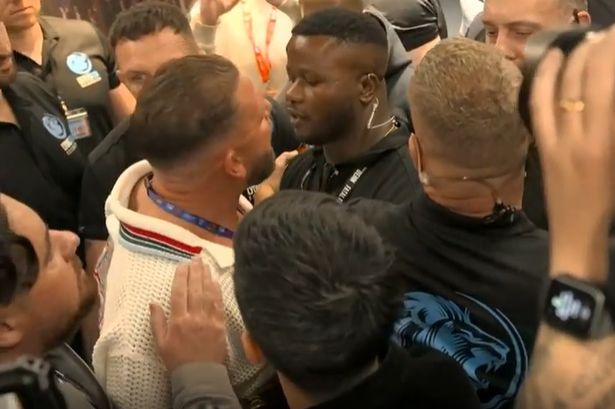 Billy Joe Saunders was denied entry to Chris Eubank Junior's dressing room