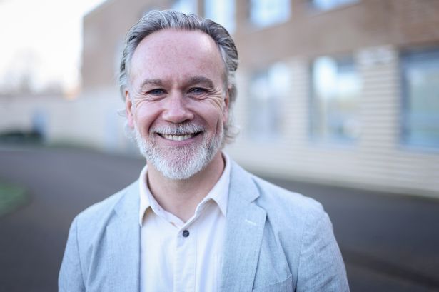 Chef Marcus Wareing on a visit to Maghull High School