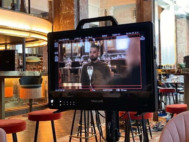 Jack McMullen as Jamie Phelan filming a scene for This City Is Ours