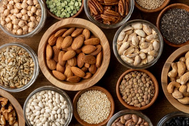 Healthy nuts, seeds and legumes