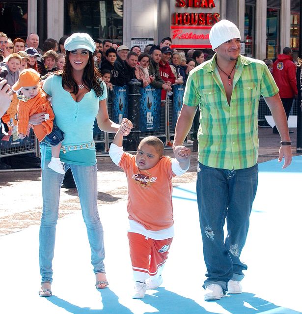Katie Price, Harvey Price and Peter Andre