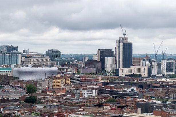 The Birmingham city centre skyline 