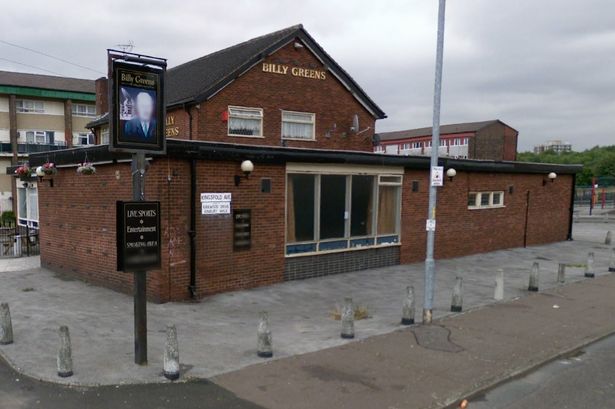 The notorious Billy Greens pub in Collyhurst.