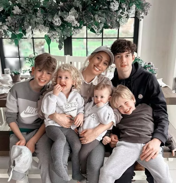 Stacey and children Zach, 17, Leighton, 12, Rex, five, Rose, three, and Belle, two