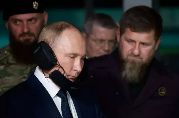 Vladimir Putin and Ramzan Kadyrov.
