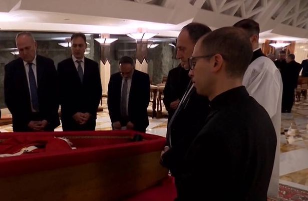 Pope Francis lying in state