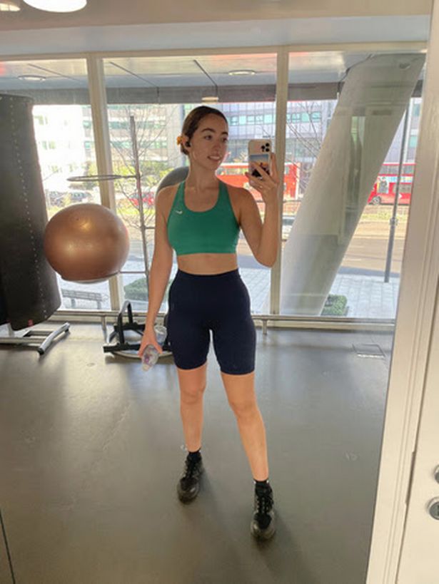Pernia at the gym 