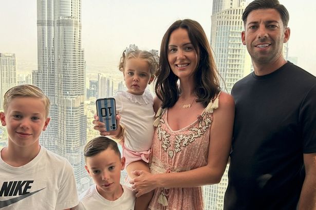 Daisy and her children and husband
