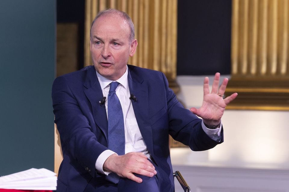 Taoiseach Micheál Martin TD speaking at the 4th Shared Island Forum in Dublin Castle. Photo: Sam Boal/Collins Photos