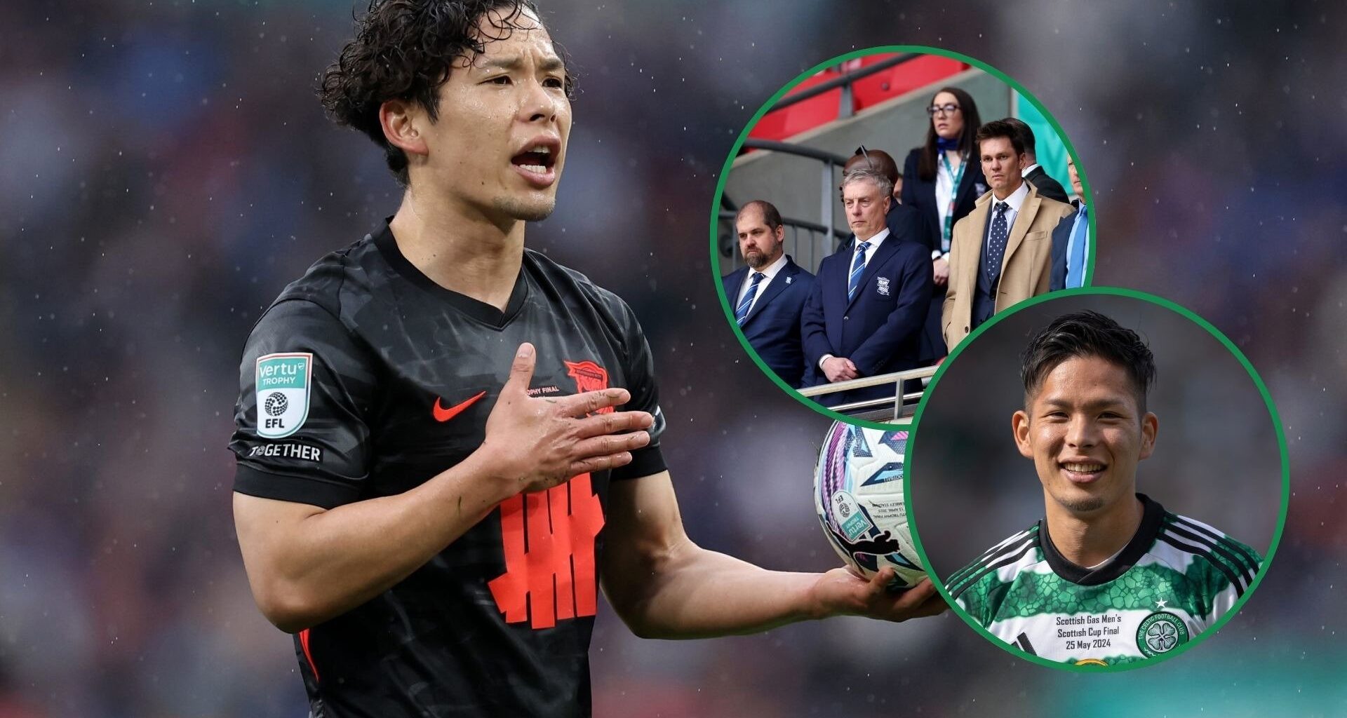 Tomoki Iwata does something at Birmingham City that never happened at Celtic, as Tom Brady heartbroken