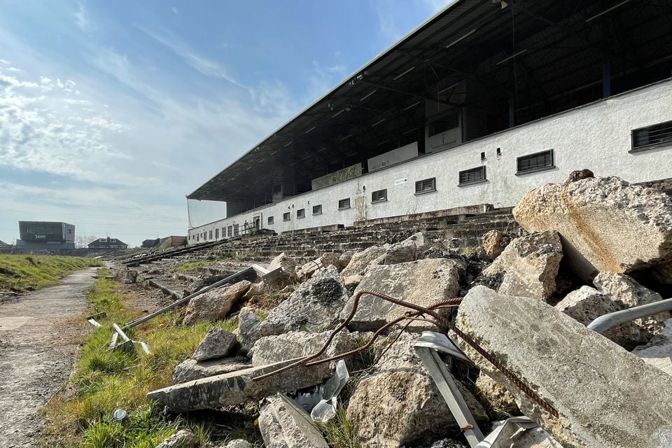 Casement Park currently lies derelict (David Young/PA).