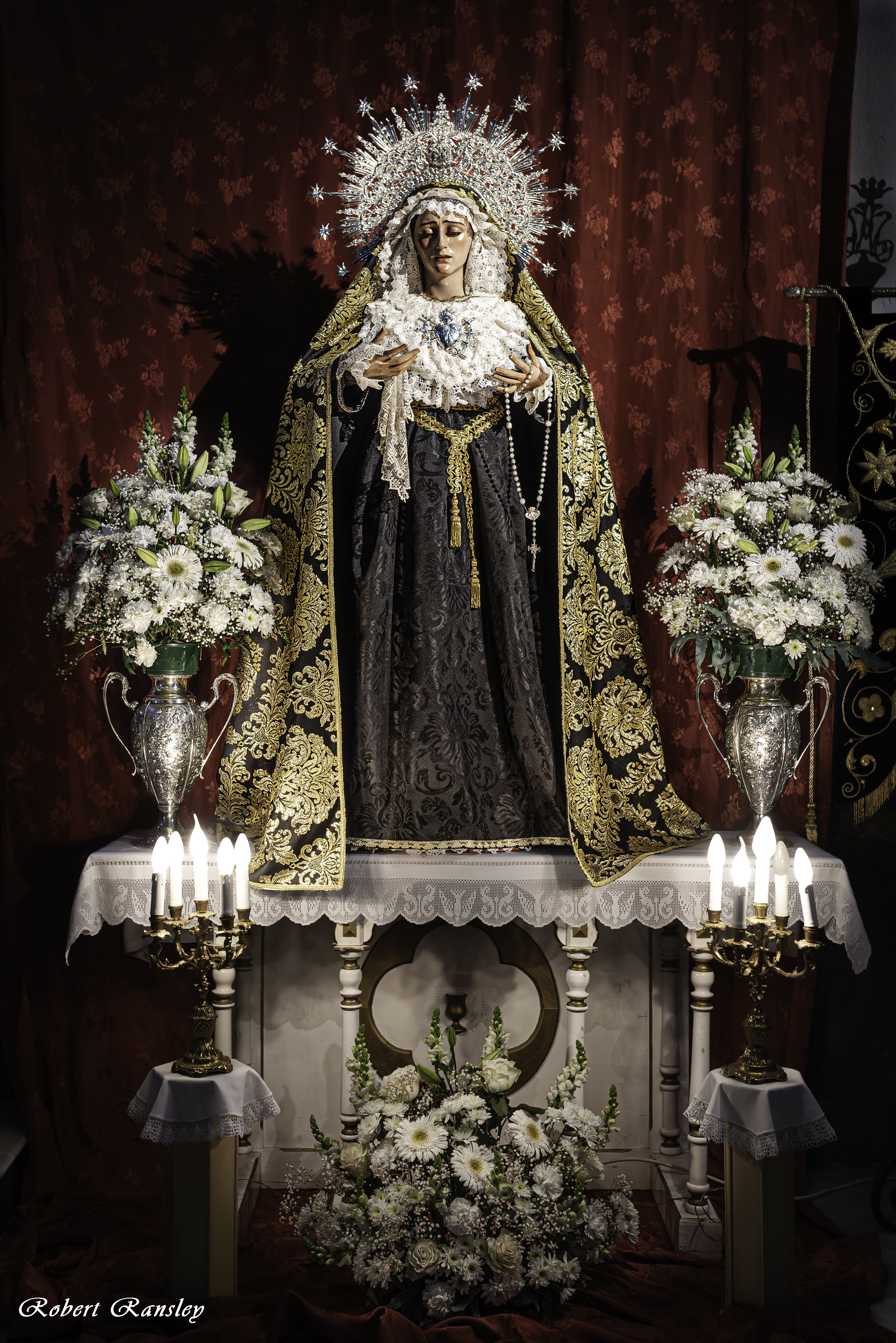 Holy Week in Spain Mary statue