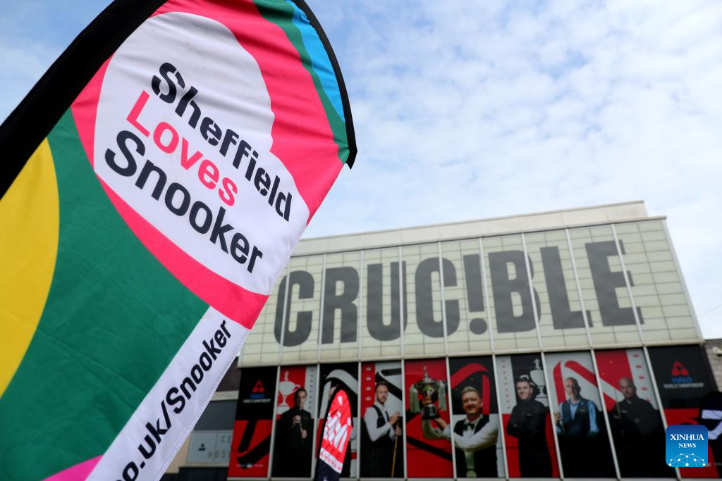 Media day of World Snooker Championships 2025 held in Sheffield, Britain-Xinhua