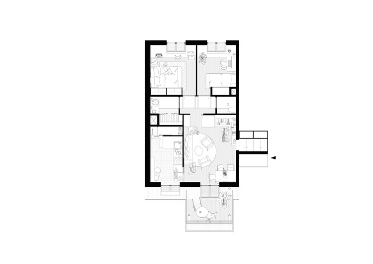 Saint-Denis 44 Housing Units / DREAM - Image 21 of 22