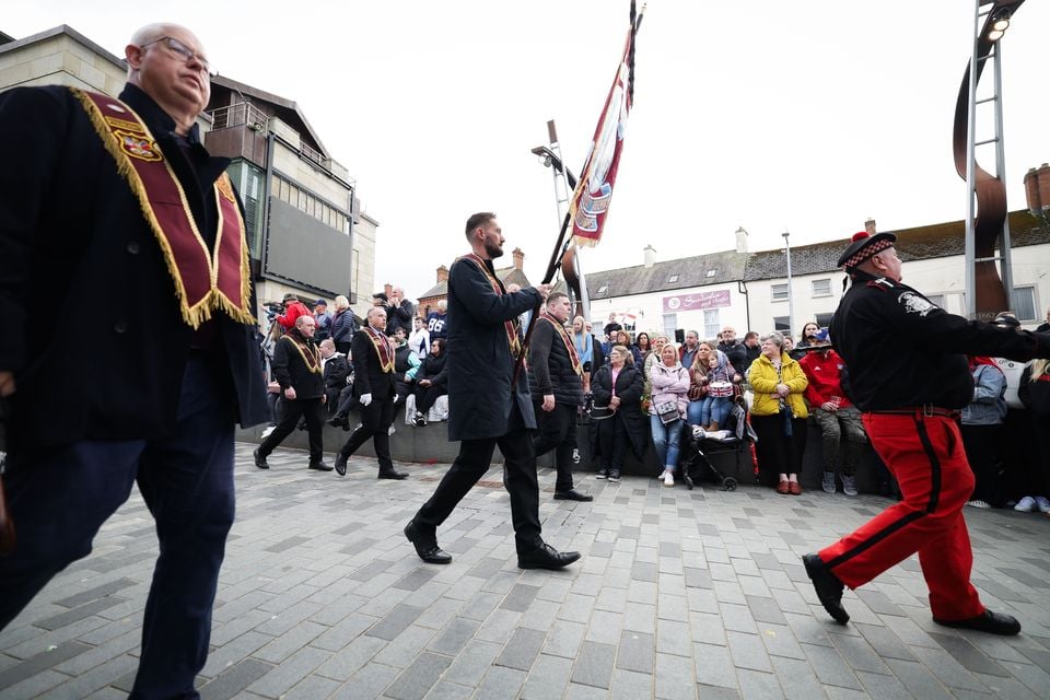 The Apprentice Boys of Derry parade made its way through the centre of Lisburn. Photo by Kelvin Boyes/Press Eye.