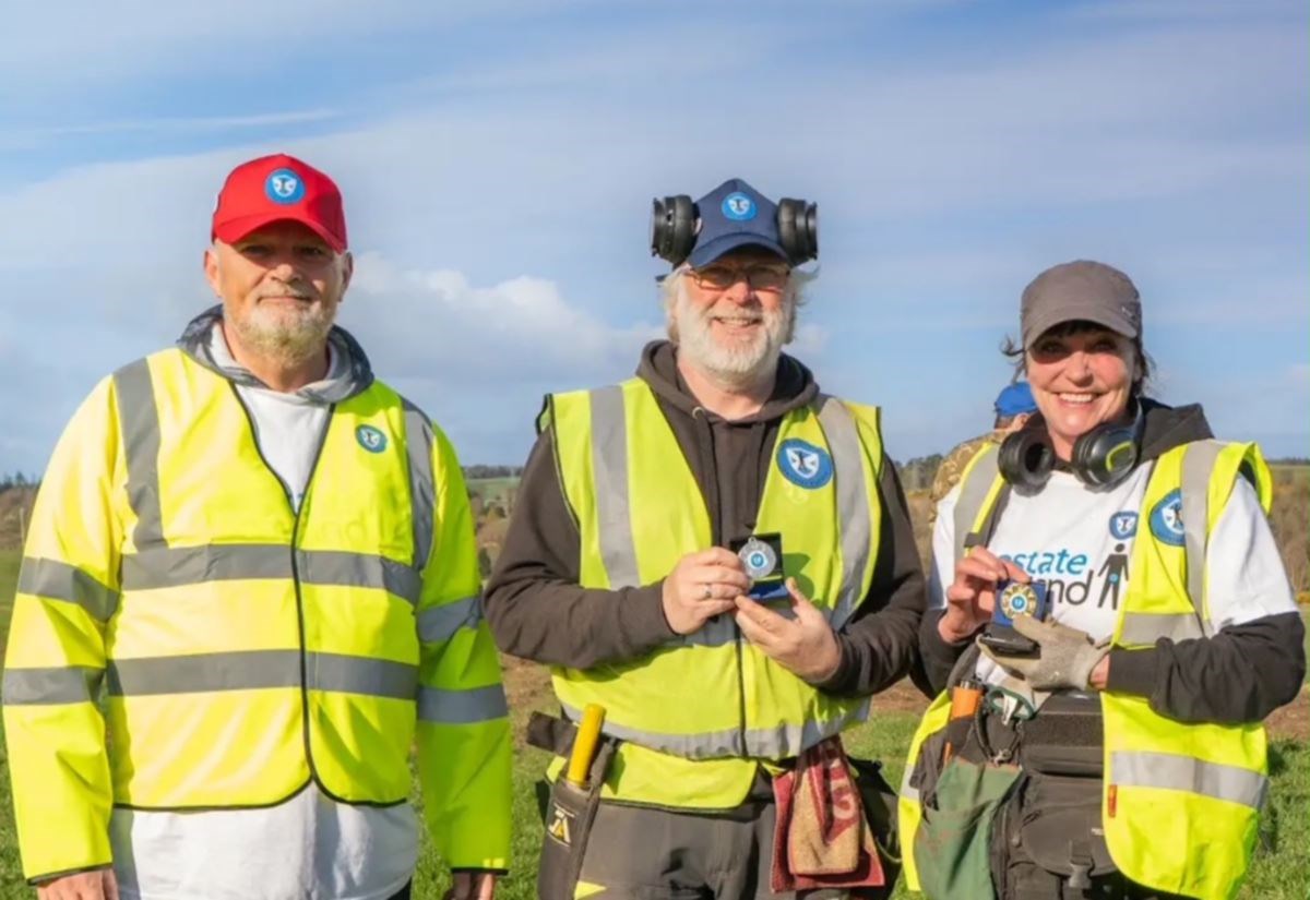 Highland metal detectorists group, North Detectorists, raise £1200 for Prostate Scotland at charity dig near Culloden, Inverness