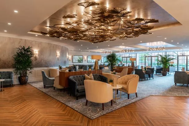 Inside the swanky Carden Park hotel 