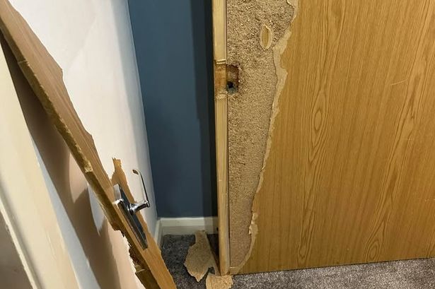 The door was broken down by officers on December 15
