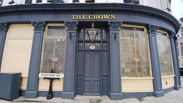 The Crown pub, Station Street in 2022