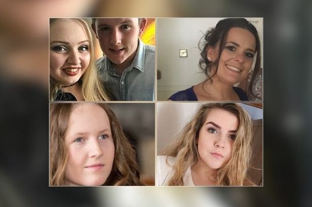 (From top left) The families of Chloe Rutherford, Liam Curry, Kelly Brewster, Megan Hurley and Eilidh MacLeod have spoken out