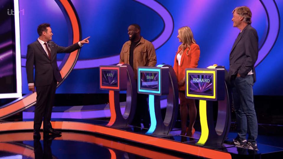 Stephen Mulhern chats to Blake, Sian Welby and Richard Madeley. (ITV screenshot)