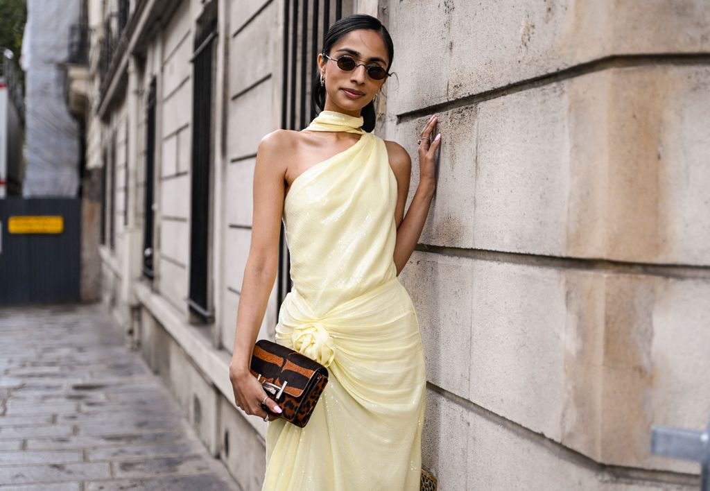 Fashion star Malvika Sheth looked incredible during Fashion Week in butter yellow